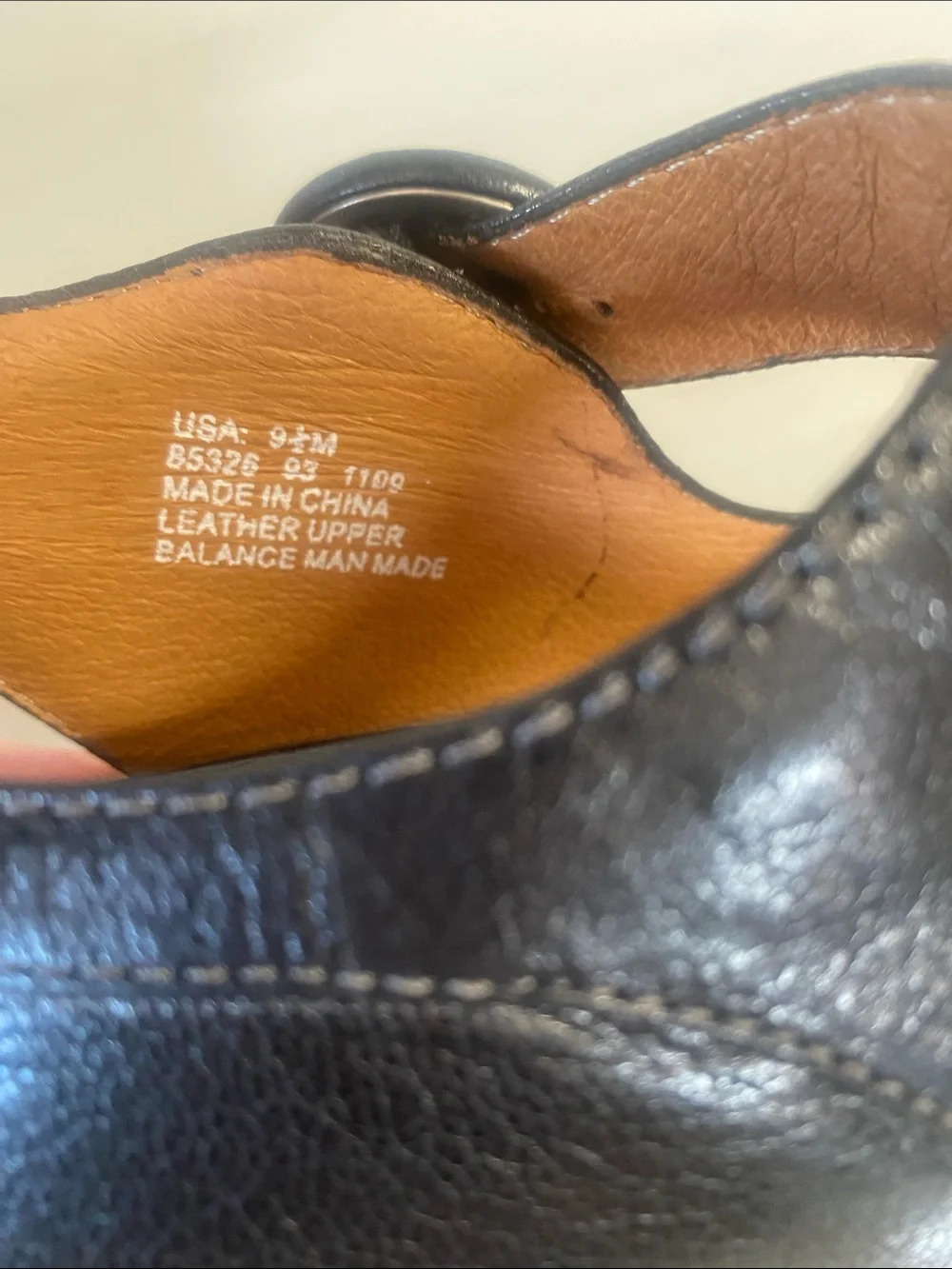 CLARKS  Black Leather Slingback Mary Jane Heels with Button Strap